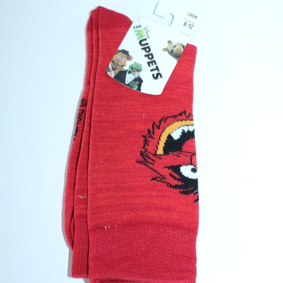 The Muppets Animal Size 8-12 Crew Socks 1 Pair - Picture 1 of 2